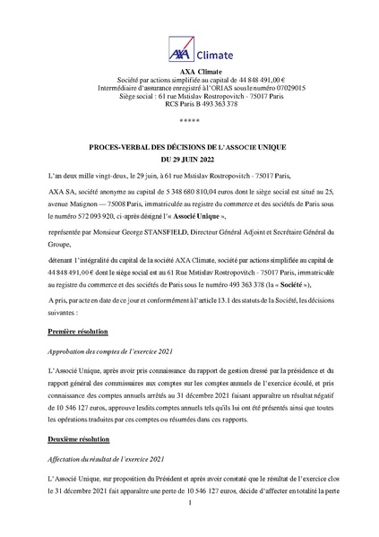 File:AXA CLIMATE - Comptes sociaux 2021.pdf
